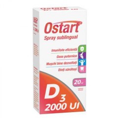 Ostart spray sublingual D3 2000UI, 20 ml, Fiterman